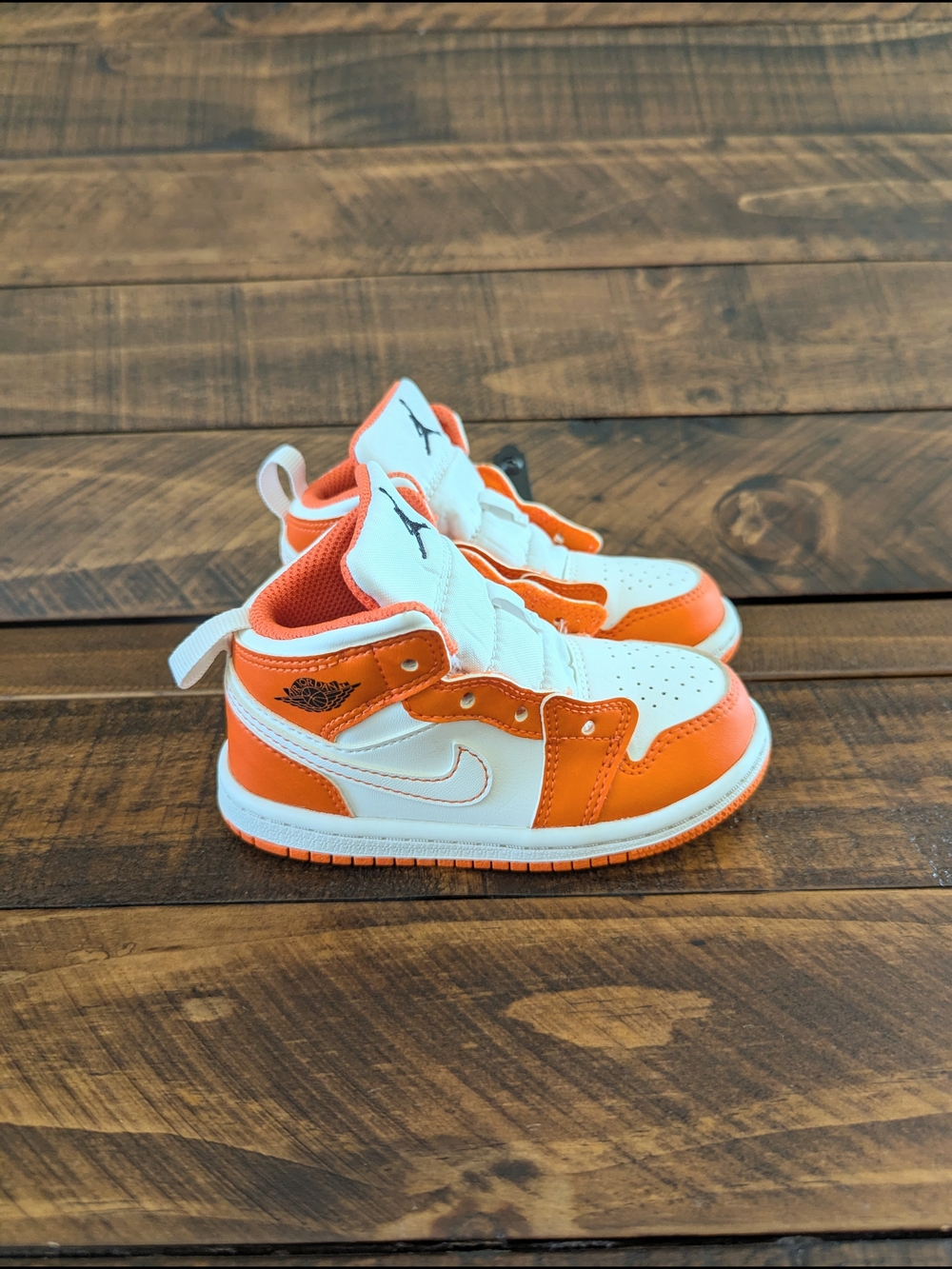 Nike Air Jordan 1 Mid SE TD Electro Orange DM4230-800 Toddler Size 7C